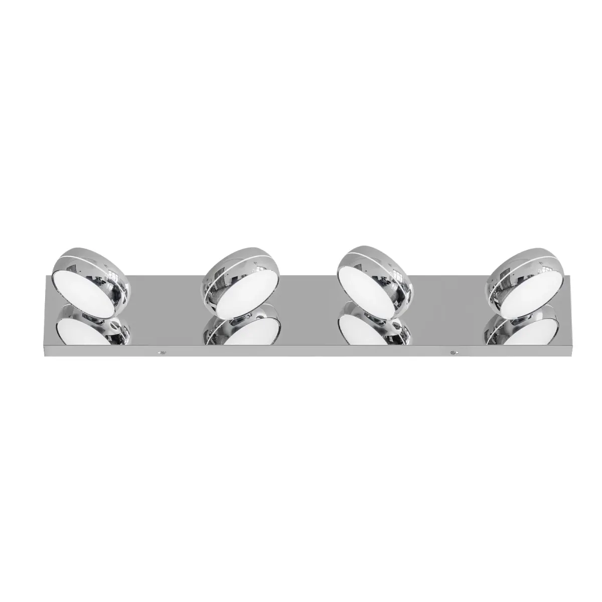 Swivel-head LED vanity light, 4 lights, chrome, view 5