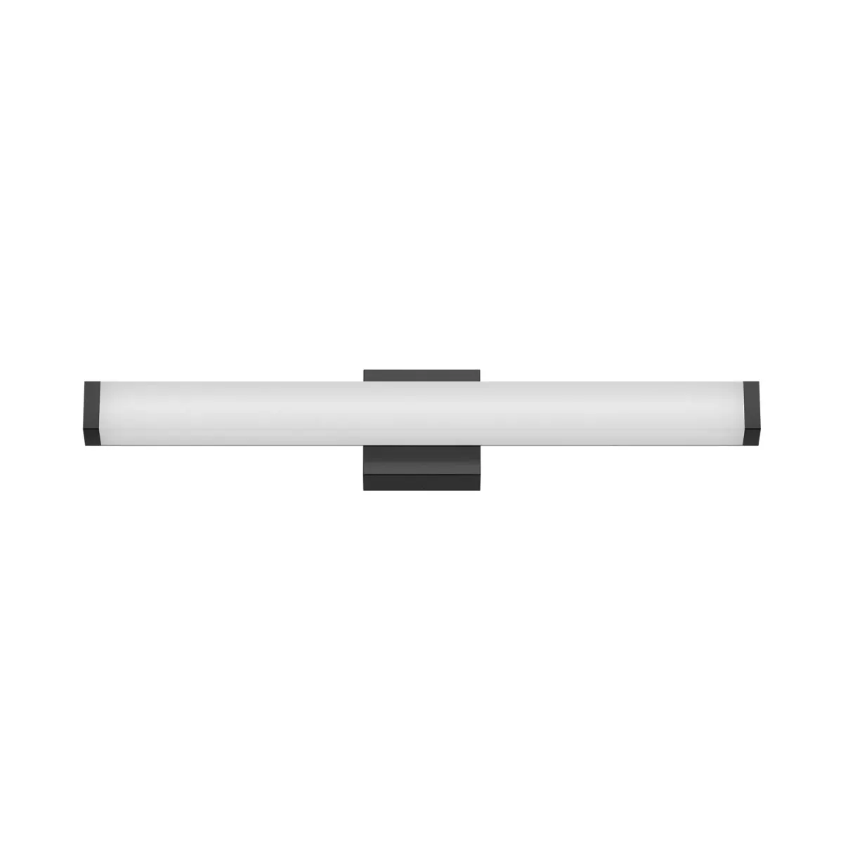 Tube LED vanity light, black