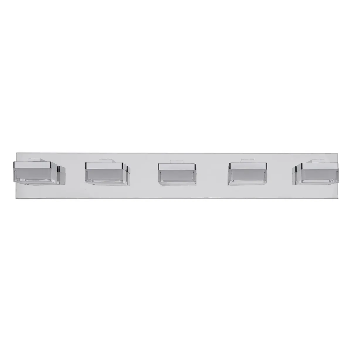 5-light vanity light, chrome, view 5