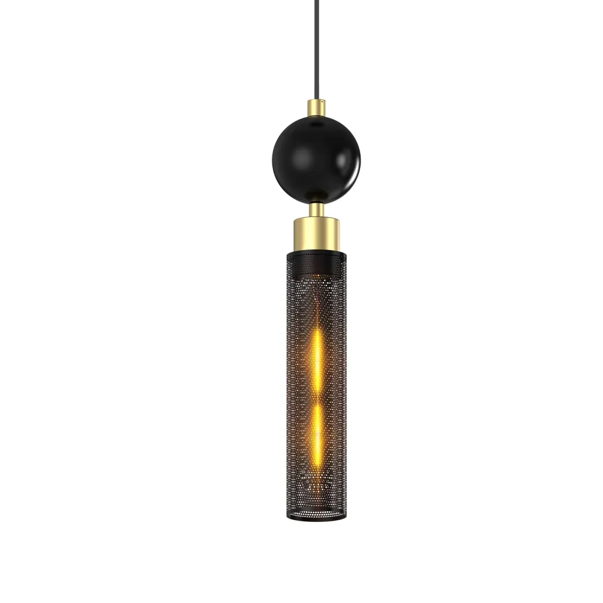 Chandelier, 2.8 in, black, view 6