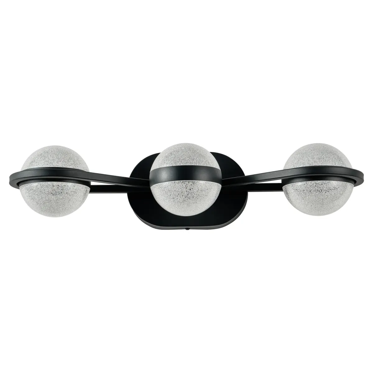 Acrylic crystal vanity bar, 21.1 in, black, view 7