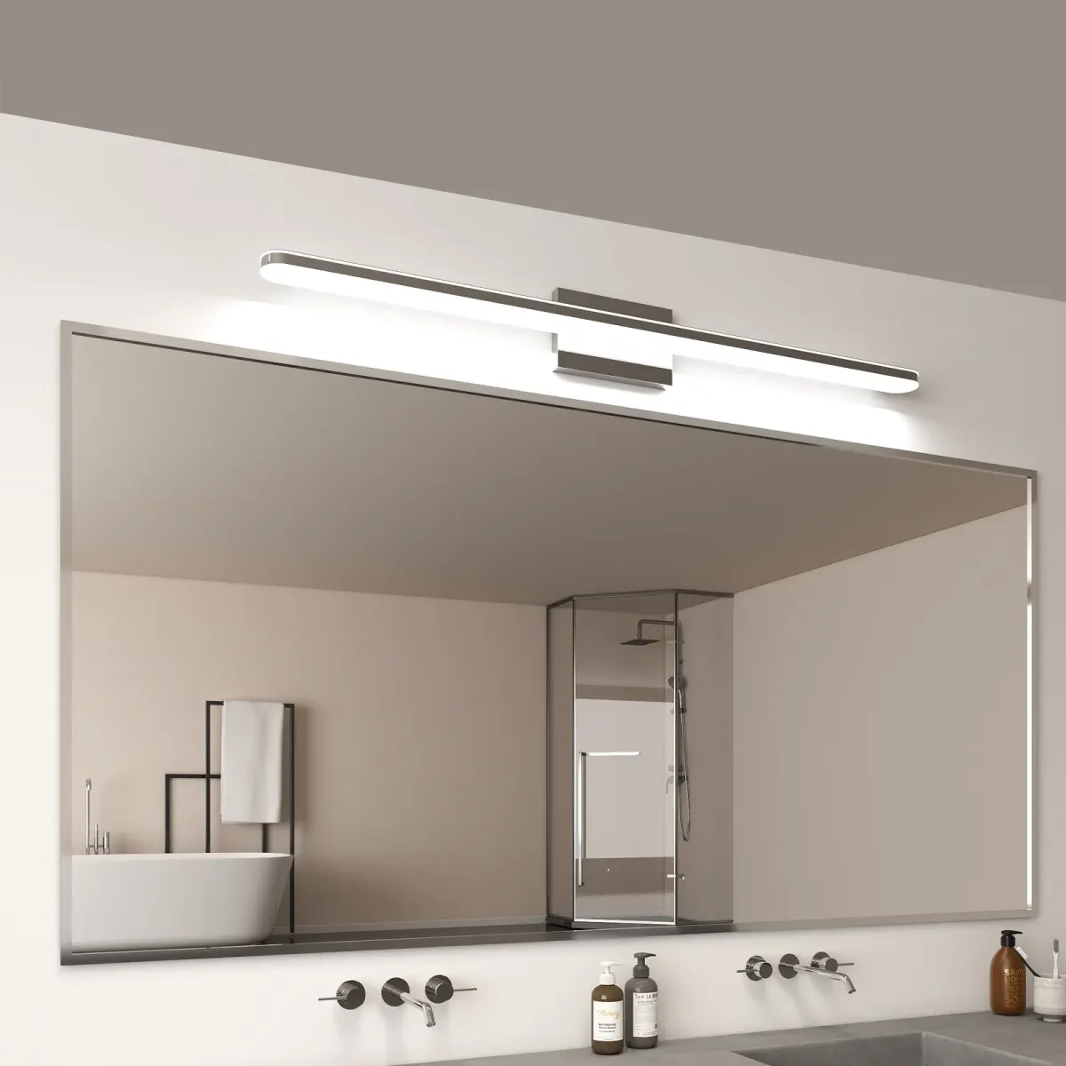 Vanity light, 39.4 in, chrome