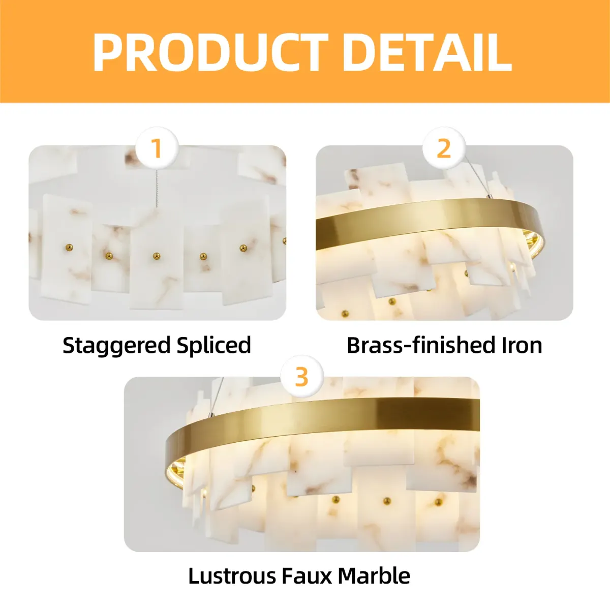 Linear chandelier, 19.7 in, gold, manufacturer image 1