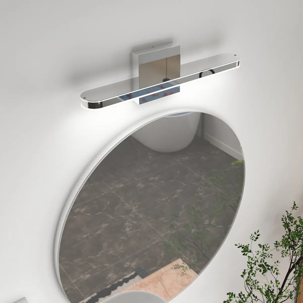 Vanity light, 15.7 in, chrome, view 3