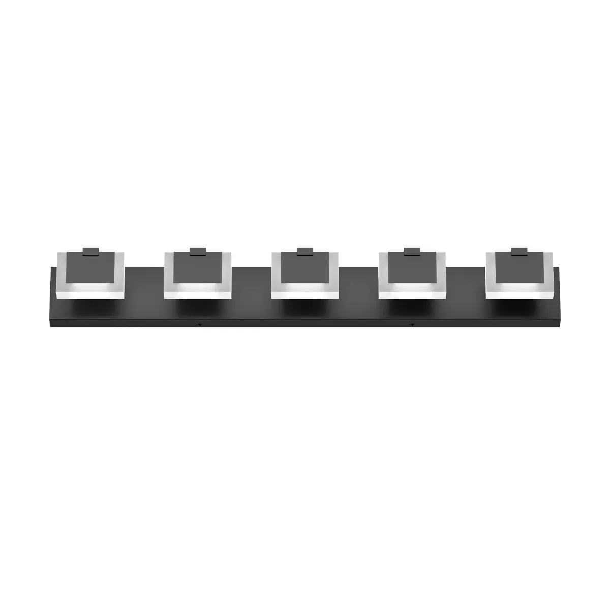 Up-and-down LED vanity bar, 5 lights, black, view 7