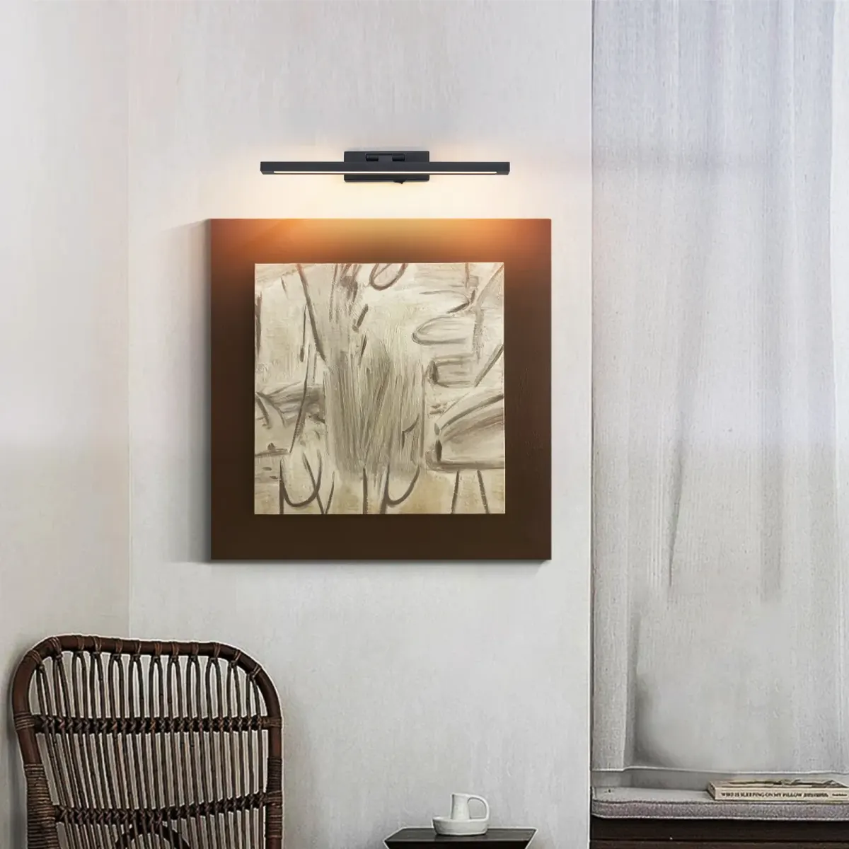 Rechargeable picture light, 15.7 in, black, view 3