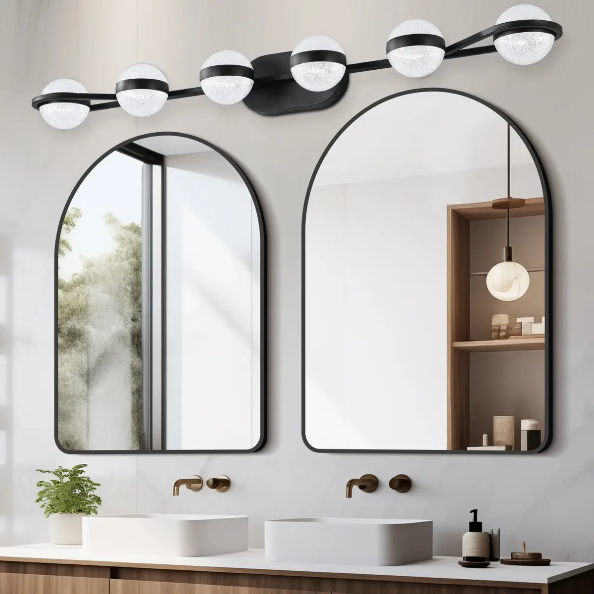 Acrylic crystal vanity light (L2001-B-6)