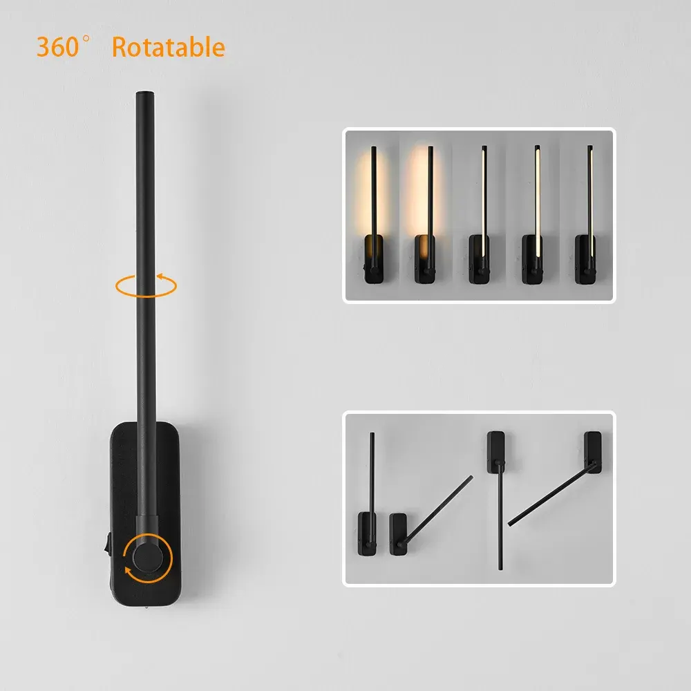 Magnetic picture light, 20.5 in, black, view 3
