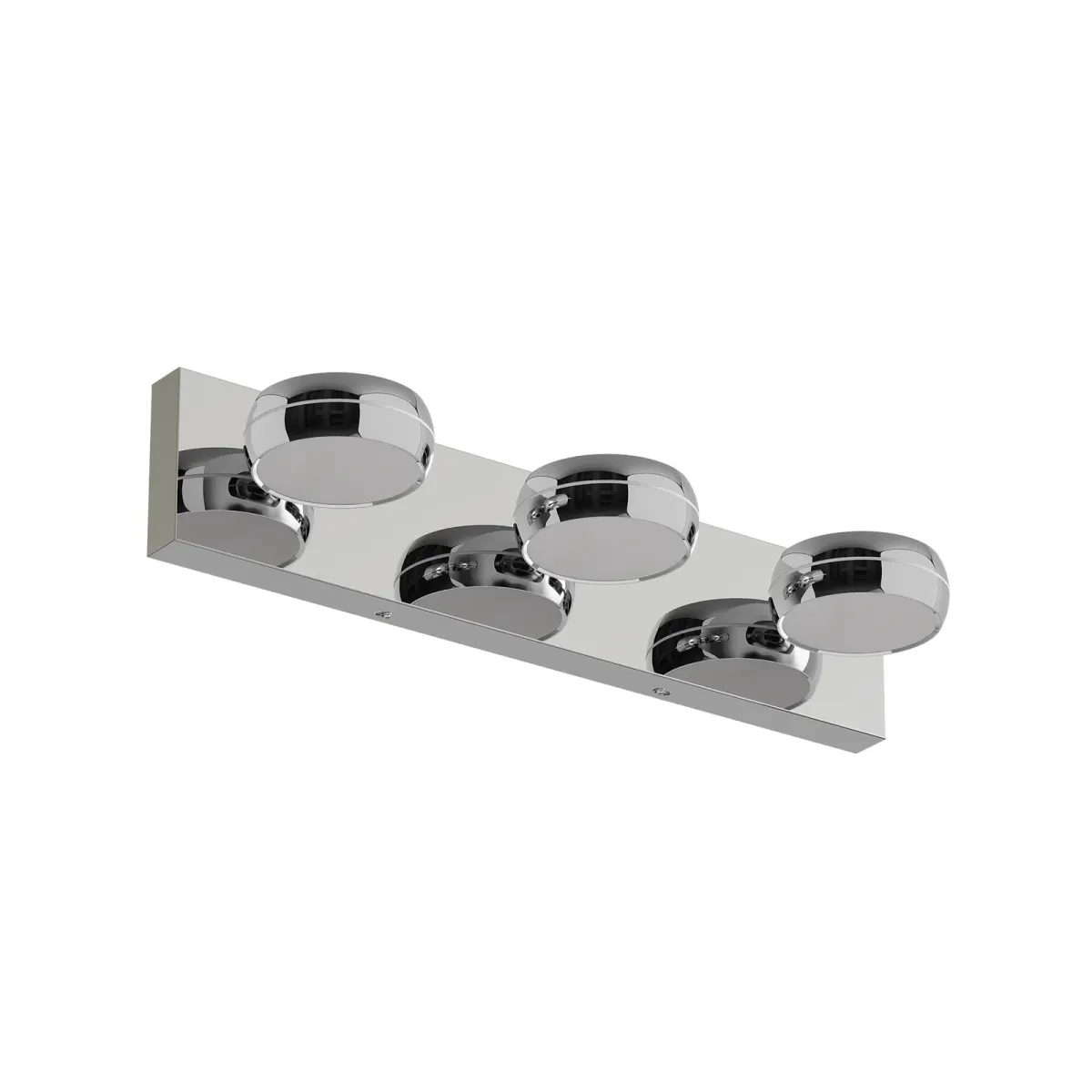 Swivel-head LED vanity light, chrome