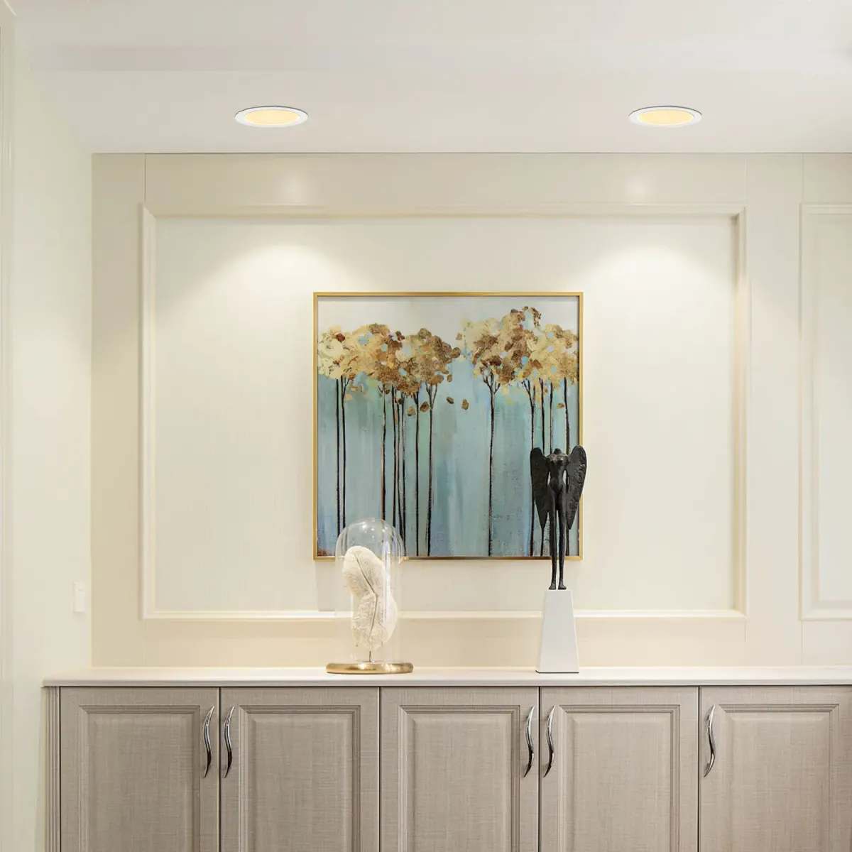 Ceiling light, 6 in, white, view 2