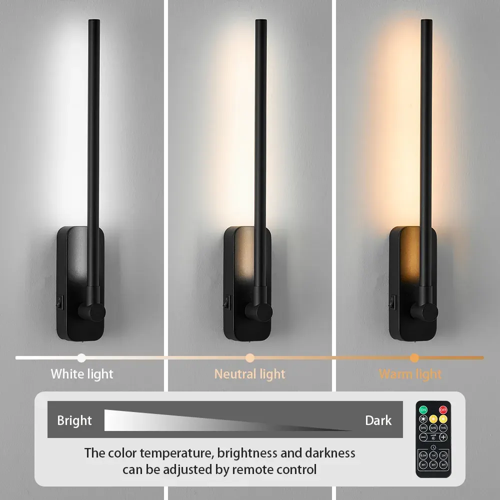 Magnetic picture light, 20.5 in, black, manufacturer image 1