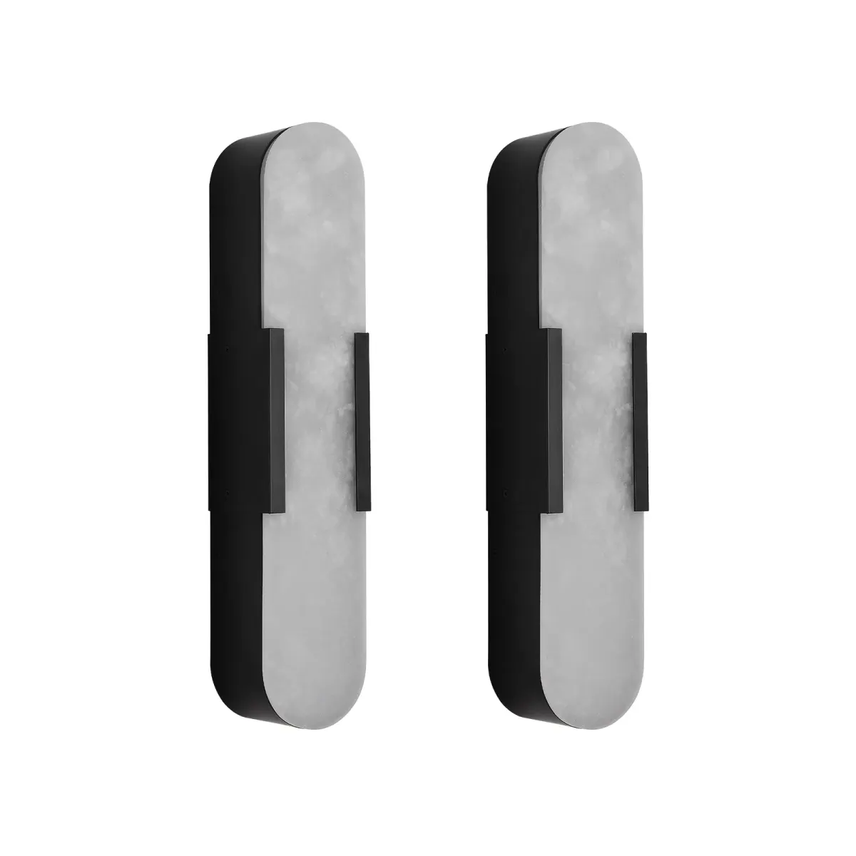 Marble wall sconce, 3.9 in, 3.9 in, black, view 5