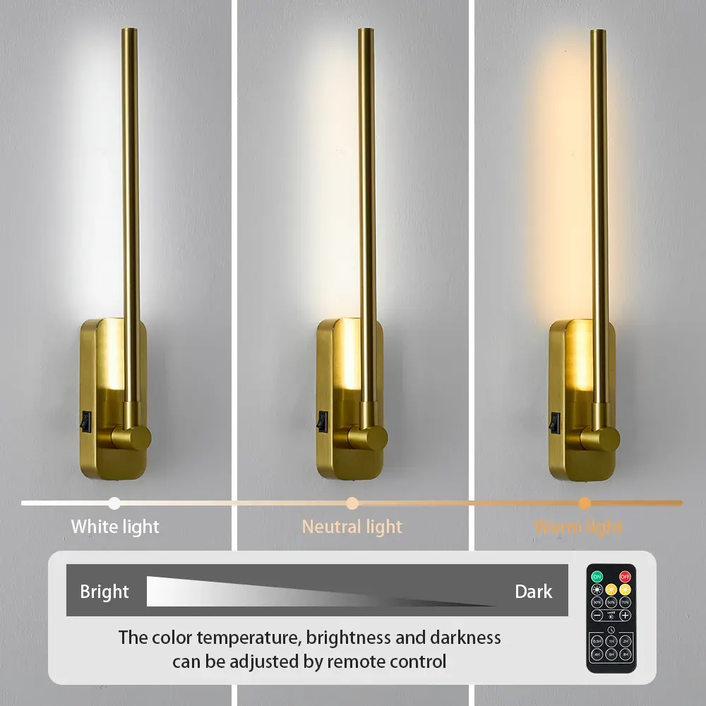 Magnetic picture light, 20.5 in, gold, manufacturer image 2