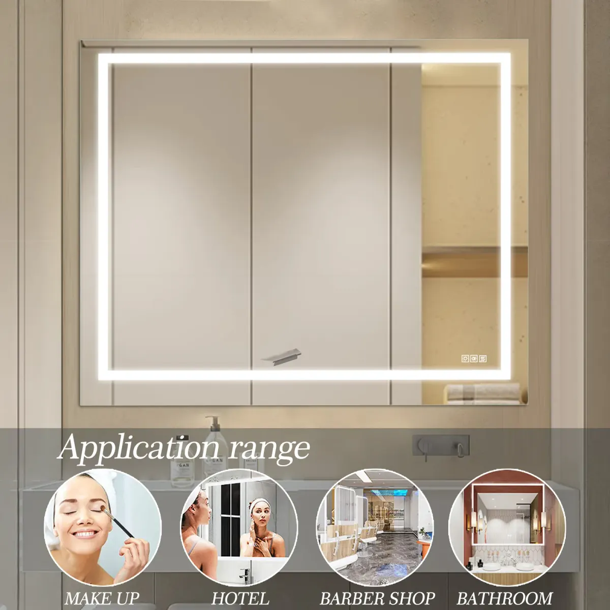 Vanity light, 48 in, clear, manufacturer image 4