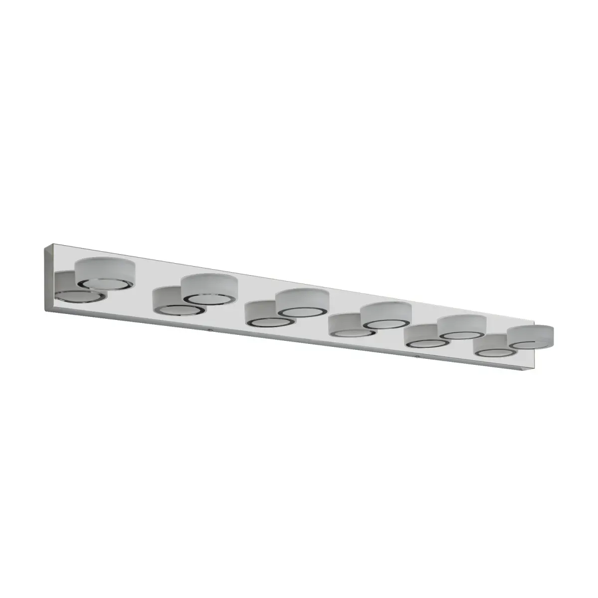 Acrylic shade vanity bar, 6 lights, chrome, view 4