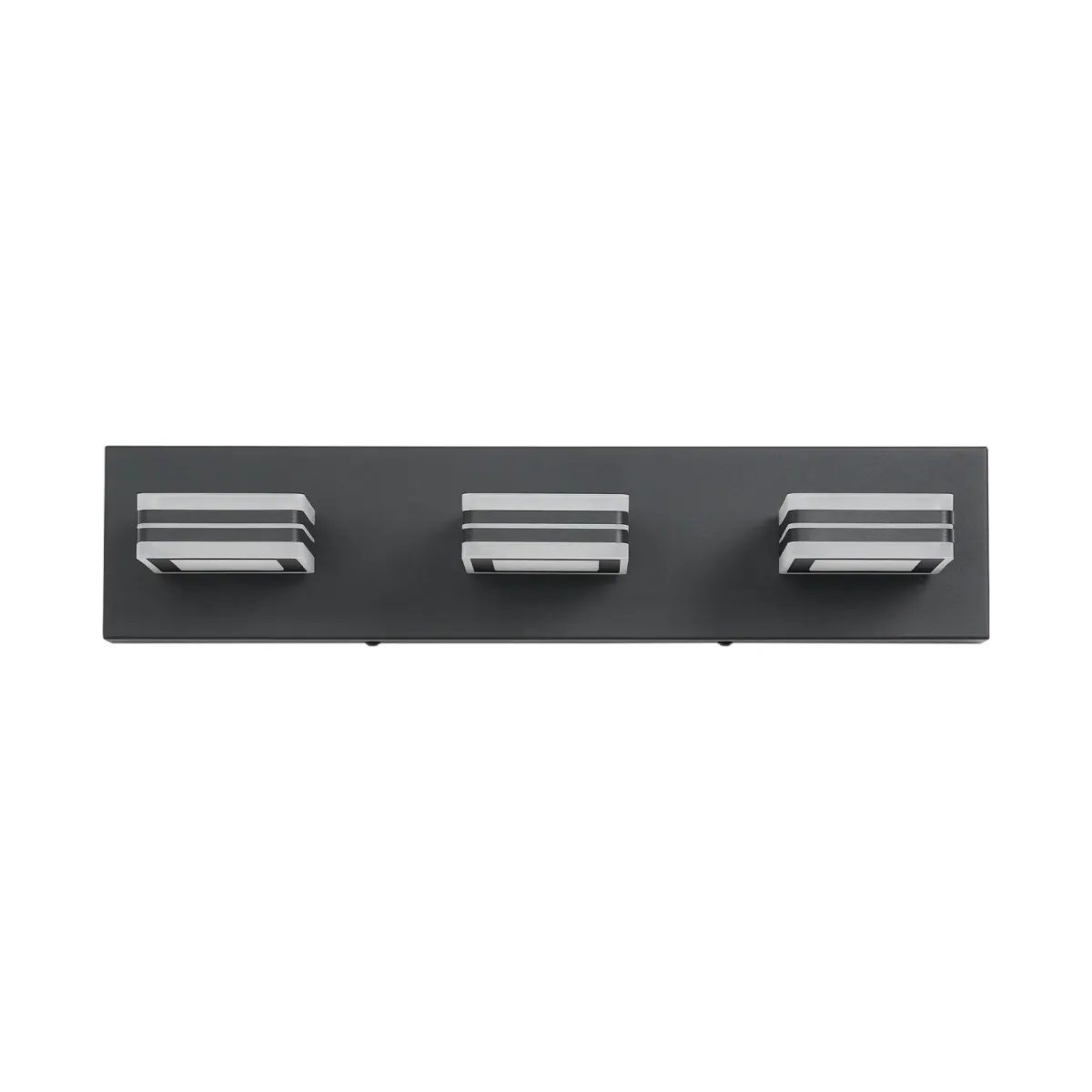 Square acrylic vanity bar, 3 lights, black, view 6