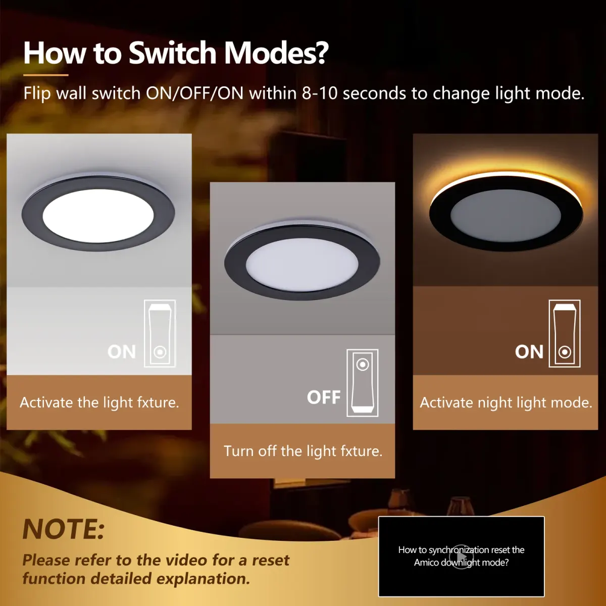 Ceiling light, 6.7 in, black (L017003-12W6-C12B), manufacturer image 2