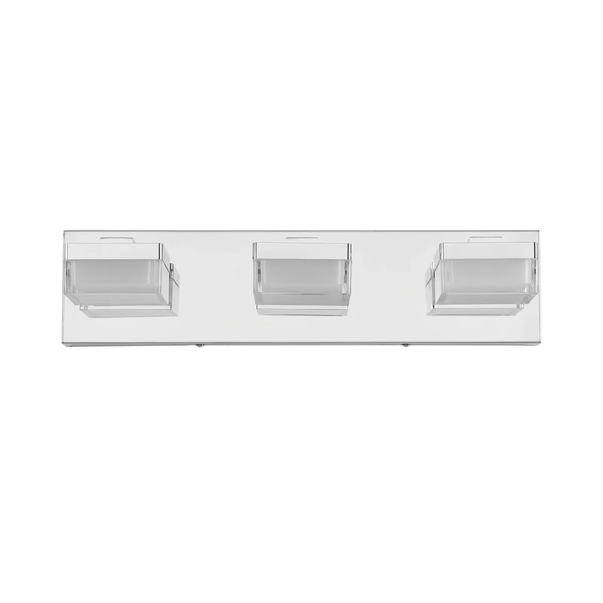 3-light vanity light, chrome, view 8