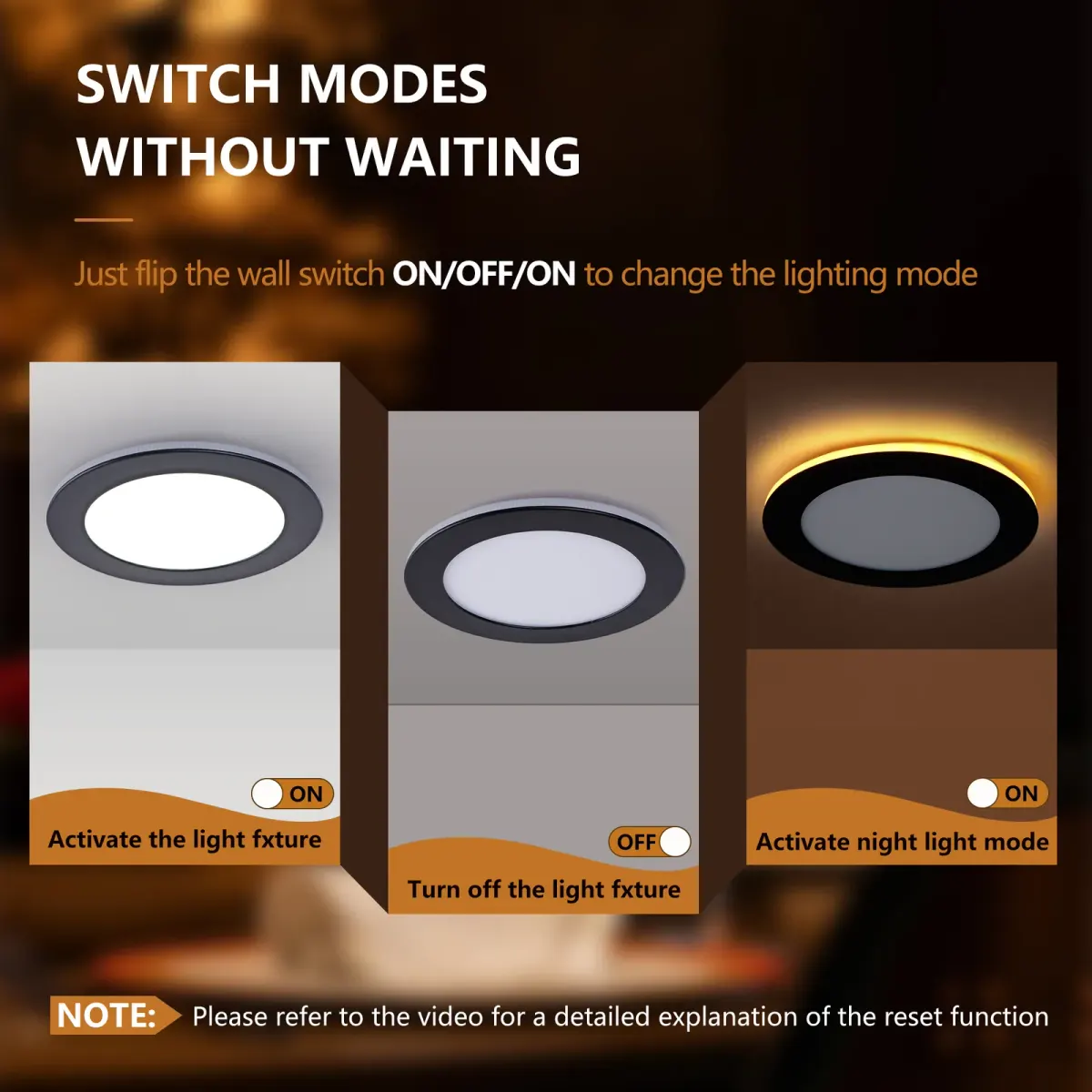 Ceiling light, 6.7 in, black (L017003-12W6-C6B), manufacturer image 2