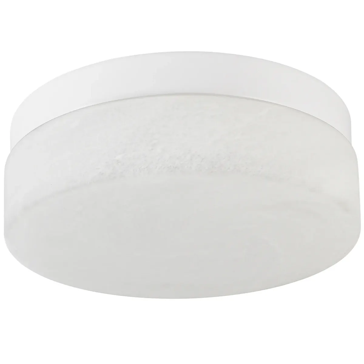 Low-profile LED flush mount, white